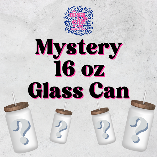 MYSTERY 16oz Glass Can