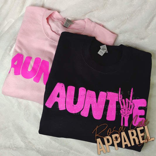 Rocker Auntie - Pink | T-Shirt